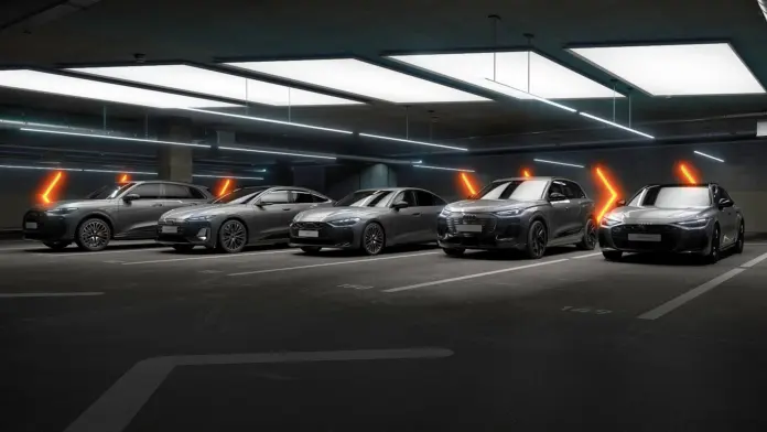 Nazewnictwo Audi. Audi Q5, Audi A6 e-tron , Audi A5, Audi Q6 e-tron , Audi A6. Foto: materiały prasowe producenta