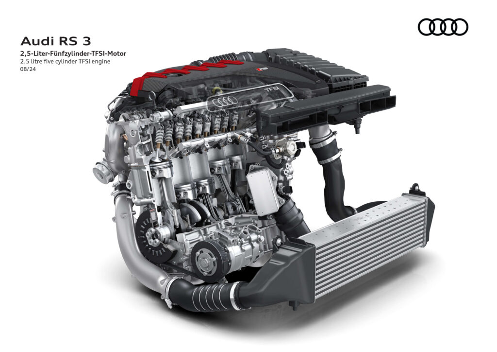 Pięciocylindrowy silnik Audi 2.5 TFSI. Foto: materiały prasowe producenta