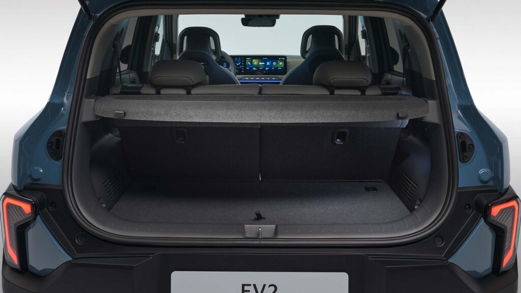Bagażnik KIA EV2 2026. Foto: materiały prasowe producenta