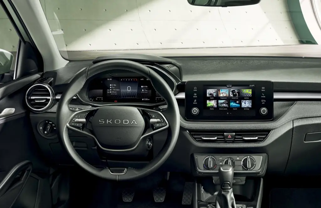 Kokpit Skoda Fabia 2026. Foto: materiały prasowe producenta