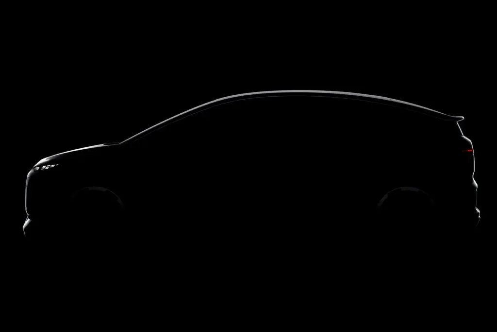 Grafika prezentująca kształt nadwozia A2 e-tron 2026. Foto: materiały prasowe producenta
