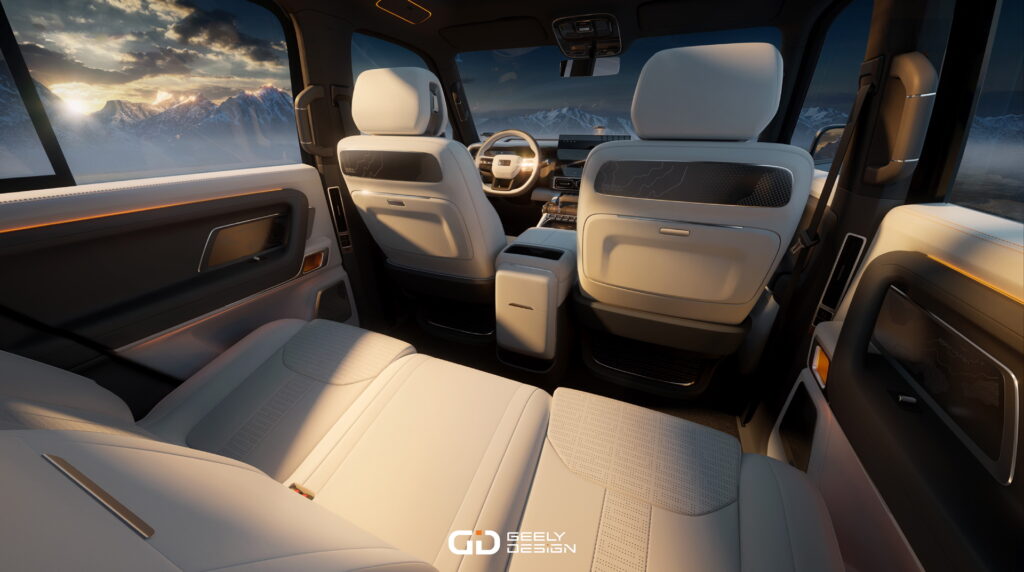 Wnętrze Geely Galaxy Battleship 700. Foto: materiały prasowe producenta