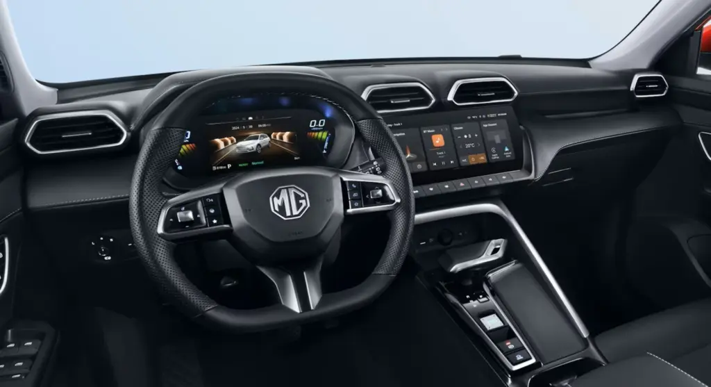 Kokpit MG ZS Hybrid+. Foto: materiały prasowe producenta