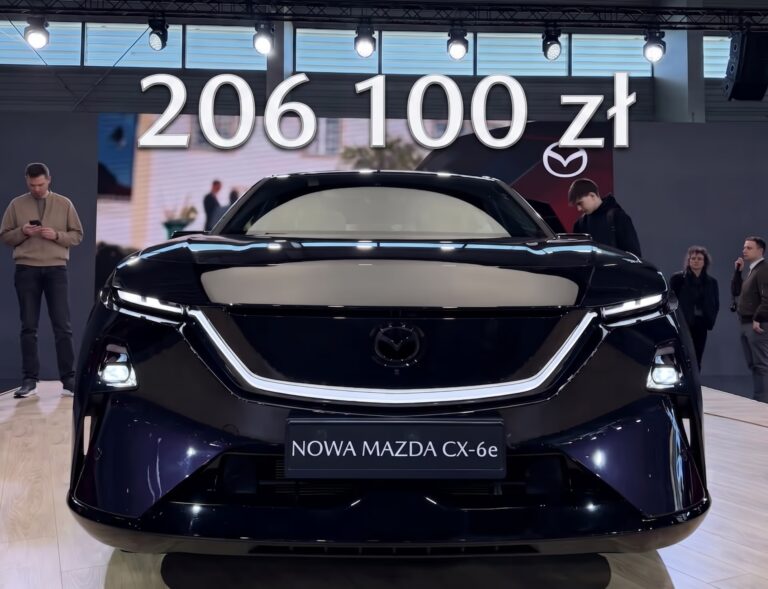 Mazda CX-6e. Widok z przodu. Premiera na Poznań Motor Show 2026. Foto: Magdalena Hajduk