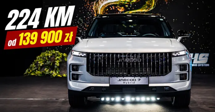 Nowe Jaecoo 7 Hybrid w Polsce. 224 KM za 139 900 zł. Foto: Magdalena Hajduk
