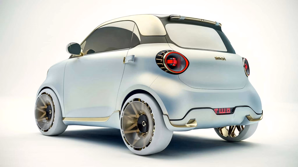 Smart Concept 2 - nowy Smart Fortwo. Widok z tylnego lewego rogu. Foto: materiały prasowe producenta