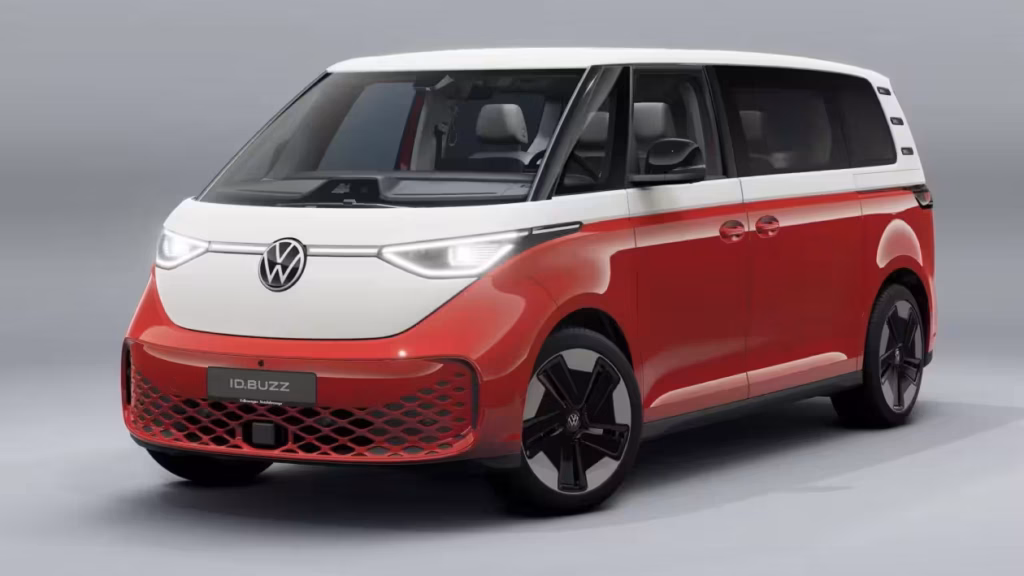 Volkswagena ID. Buzz po liftingu. Widok z przodu. Foto: materiały prasowe producenta
