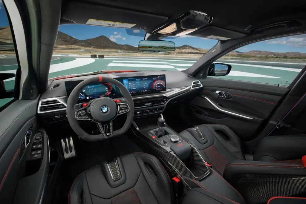 BMW M3 CS manualna skrzynia w kabinie wersji Handschalter