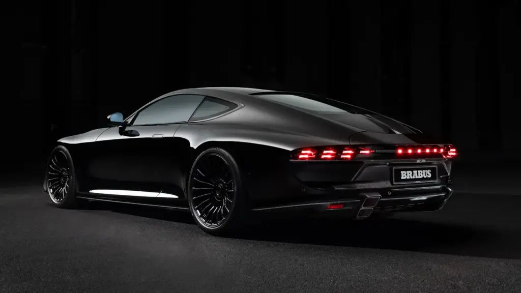 Brabus Bodo z profilu jako coachbuilt reinterpretacja Astona Martina Vanquish