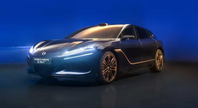 Denza Z9GT Chopard luksusowy elektryczny GT BYD w studyjnym ujęciu