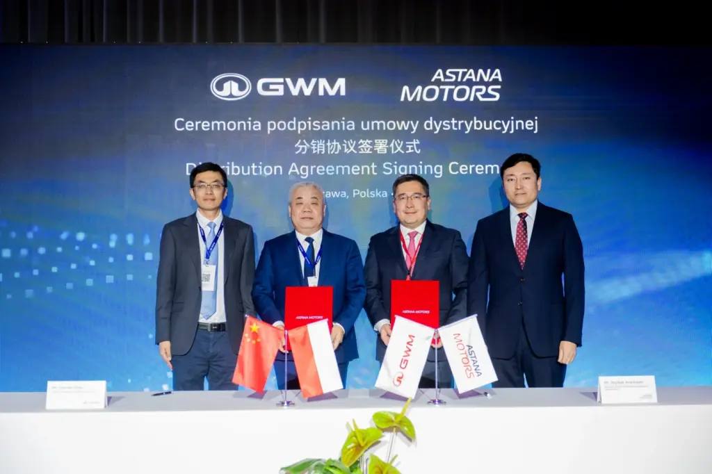 GWM Polska.Podpisanie umowy dystrybucyjnej GWM i Astana Motors w Polsce