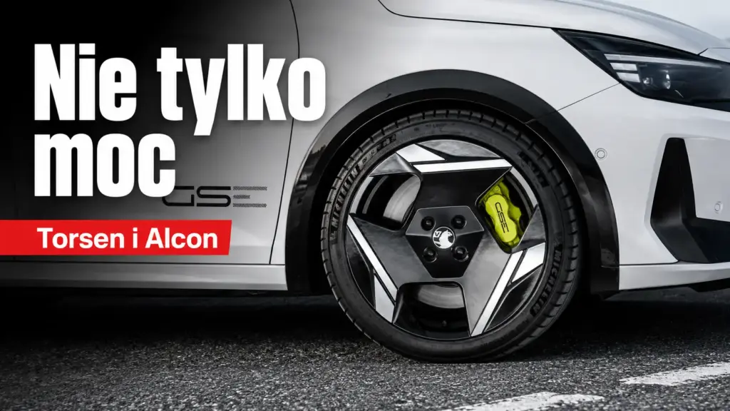 opel corsa gse hamulce alcon szpera torsen Zbliżenie na felgę Opla Corsy GSe z widocznym żółtym zaciskiem hamulcowym Alcon.