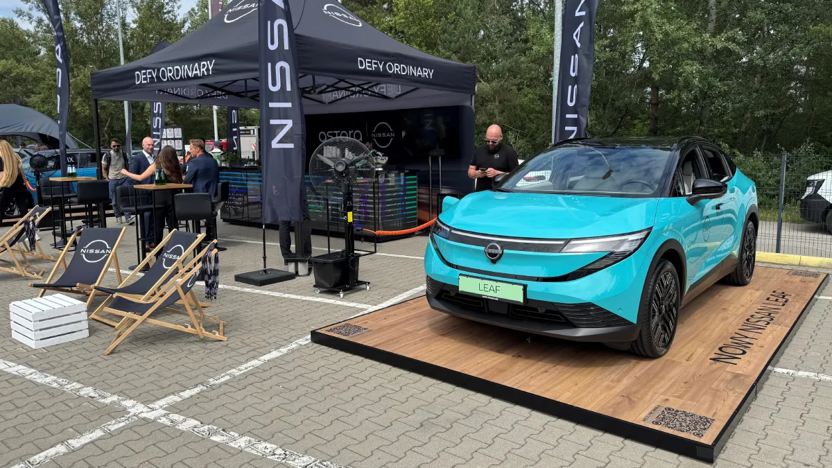 Nowy Nissan LEAF podczas polskiej prezentacji na New Mobility Experience na Torze Modlin