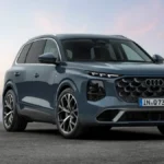 Nowe Audi Q7 2026 z przodu jako duży SUV premium