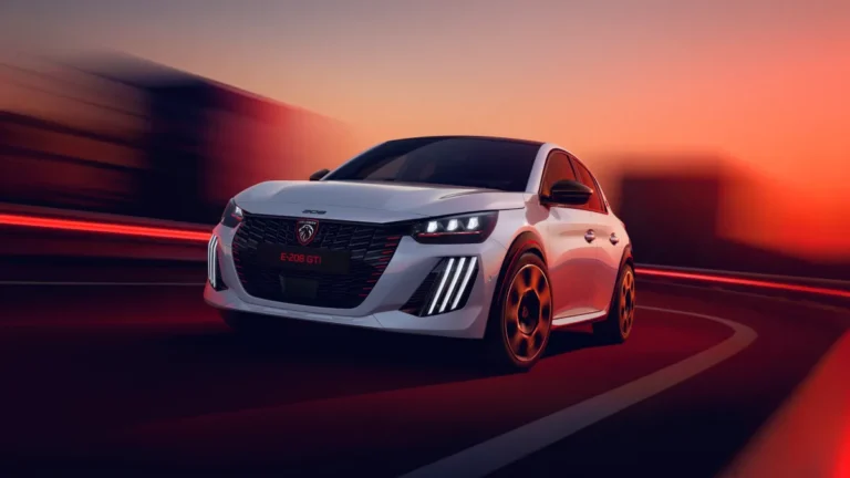 Peugeot E-208 GTi 2026 jako elektryczny hot hatch z mocą 281 KM