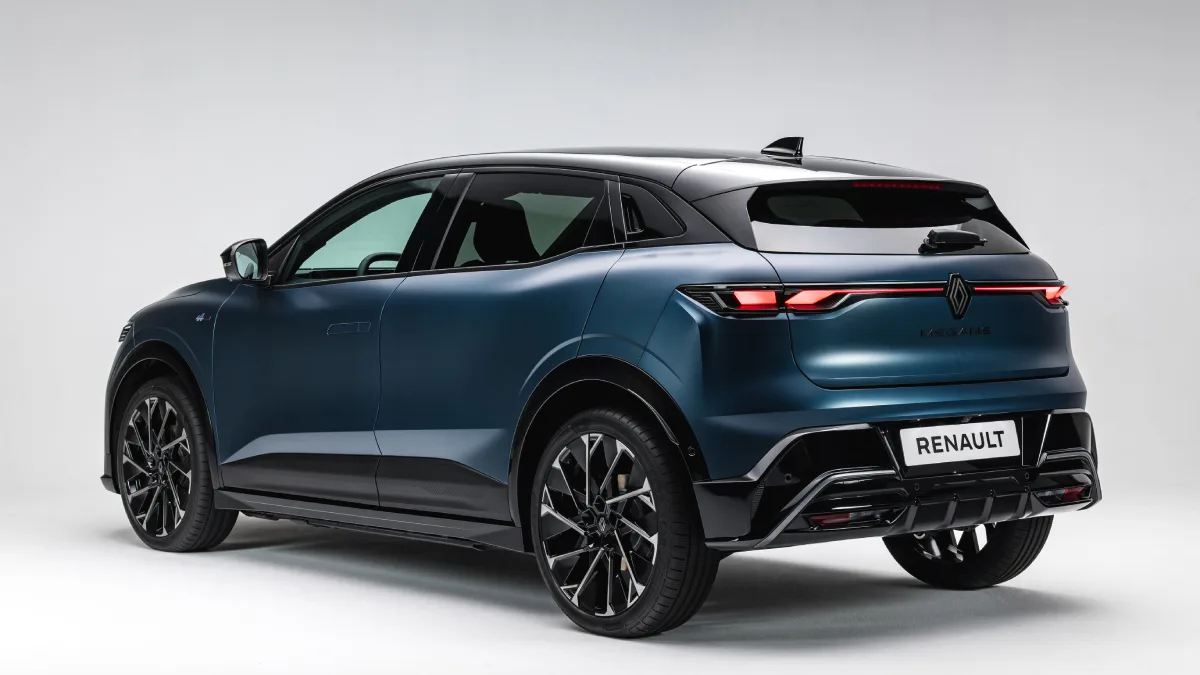 Renault Megane E-Tech electric 2026 – tył samochodu po faceliftingu