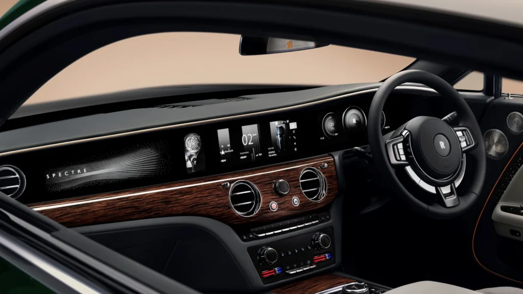 Rolls-Royce Spectre Series II – kokpit i cyfrowa deska rozdzielcza