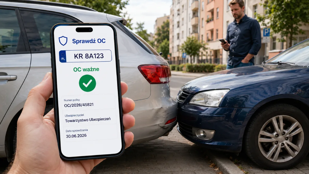 Sprawdzanie ważności OC drugiego pojazdu po kolizji drogowej