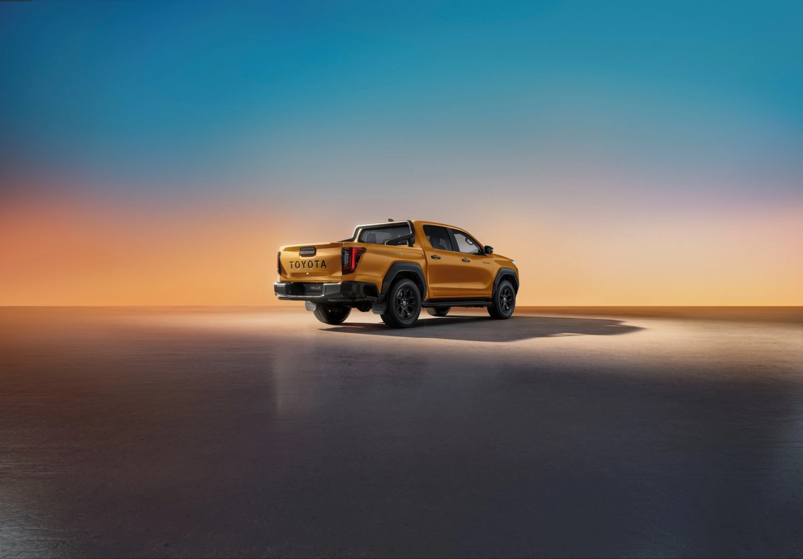 Toyota Hilux 2026 widoczna od tyłu