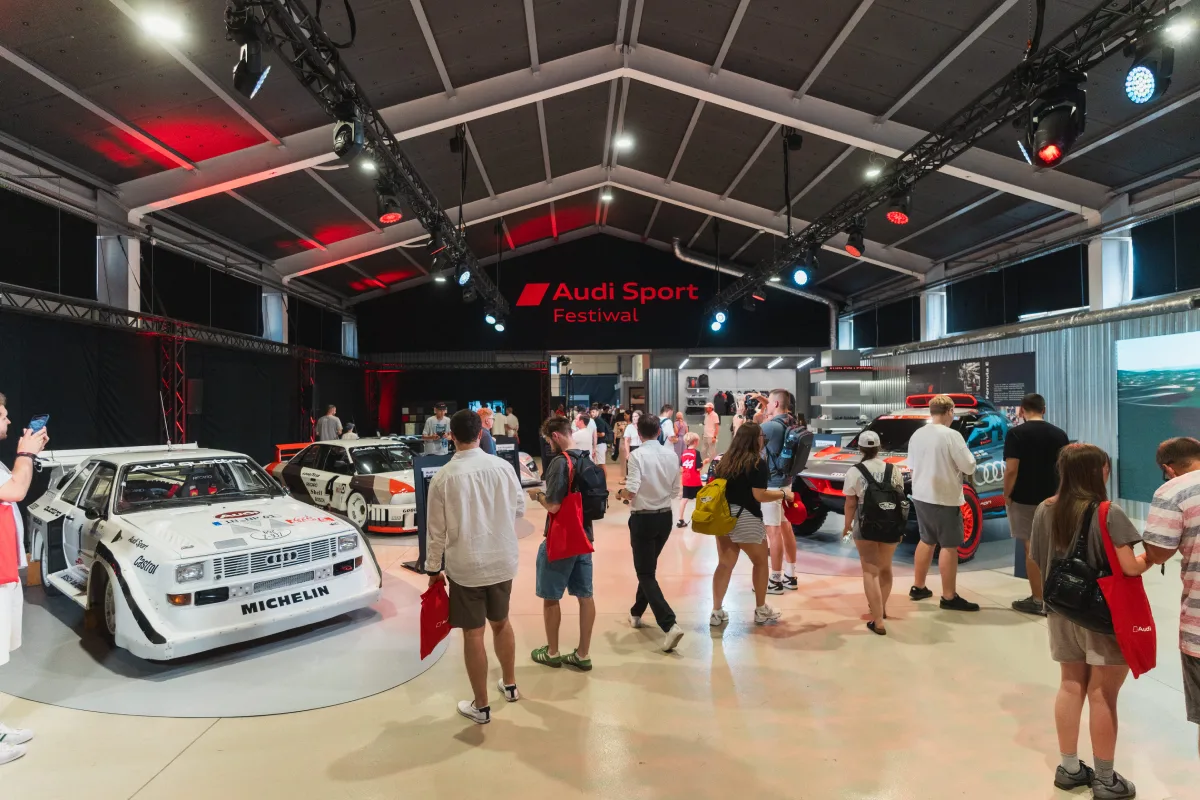 Ekspozycja Audi Sport Festiwalu w warszawskiej Hali Labo