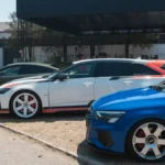Samochody fanów Audi podczas Audi Sport Festiwalu w Warszawie