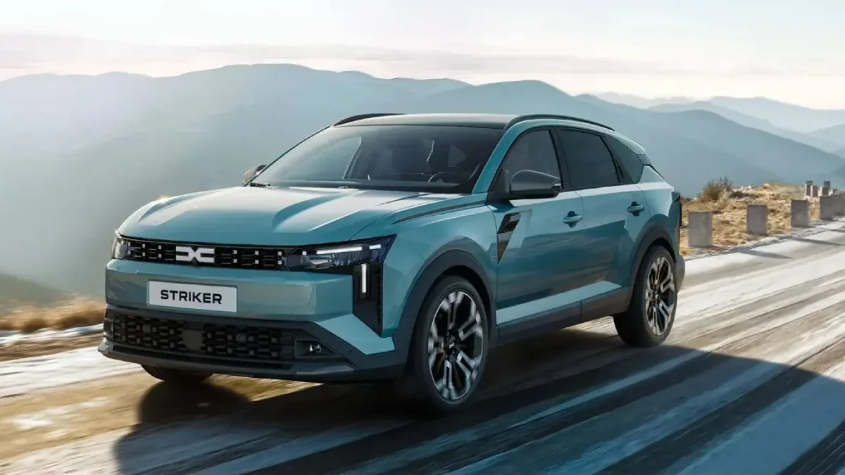 Dacia Striker 2027 podczas jazdy po górskiej drodze