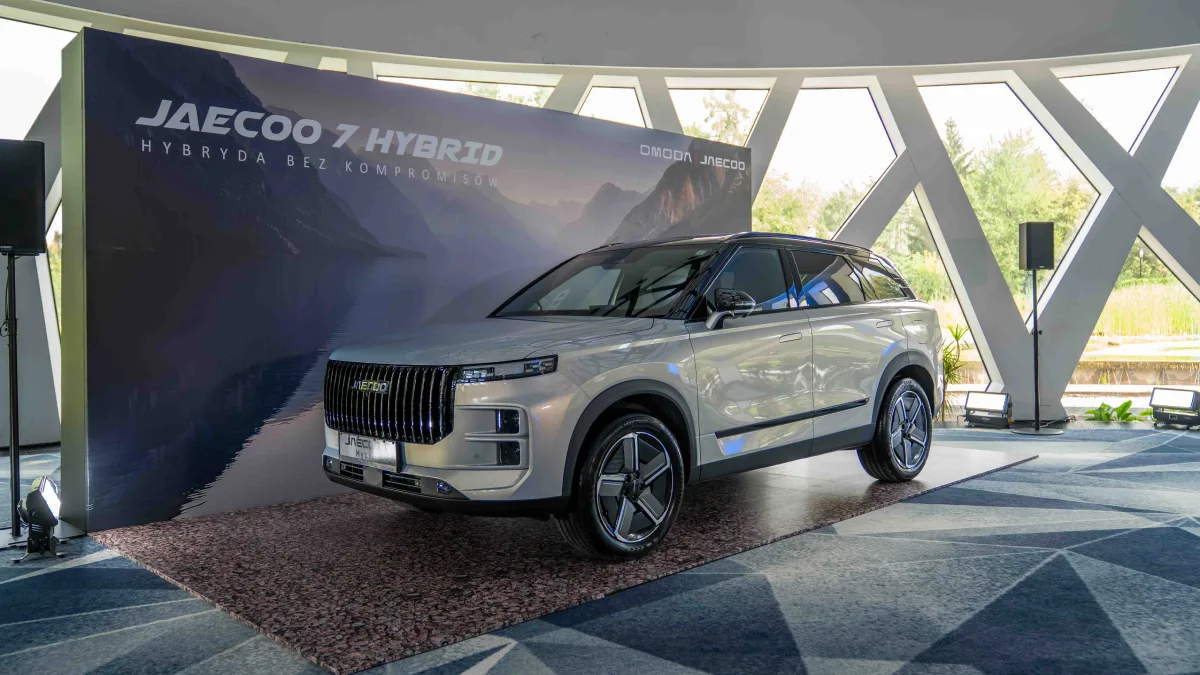 JAECOO 7 Hybrid podczas oficjalnej prezentacji w Polsce