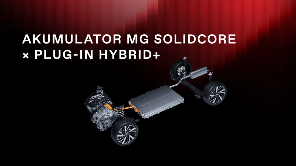 Układ napędowy MG Plug-in Hybrid+ z akumulatorem półstałym SolidCore