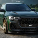 ABT RSQ8 LE 1000 widziany z przodu w zielonym lakierze