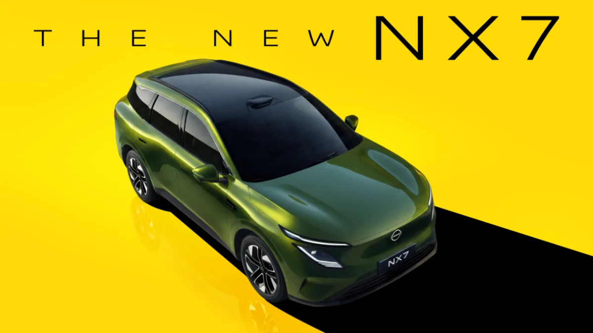 Dongfeng Nissan NX7 pokazany z góry