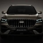 Geely Monjaro pokazany z przodu na oficjalnym zdjęciu