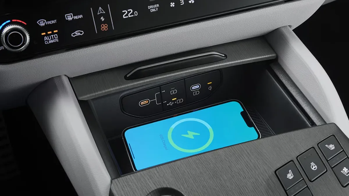 Ładowarka indukcyjna do smartfona w nowej Kii Sportage