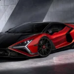 Lamborghini Revuelto SV o mocy około 1065 KM pokazane z przodu pod kątem