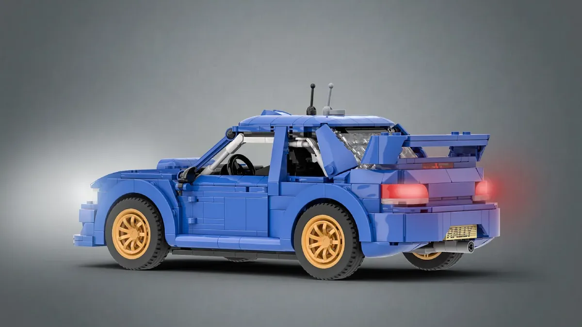 LEGO Subaru Impreza WRC z boku i od tyłu