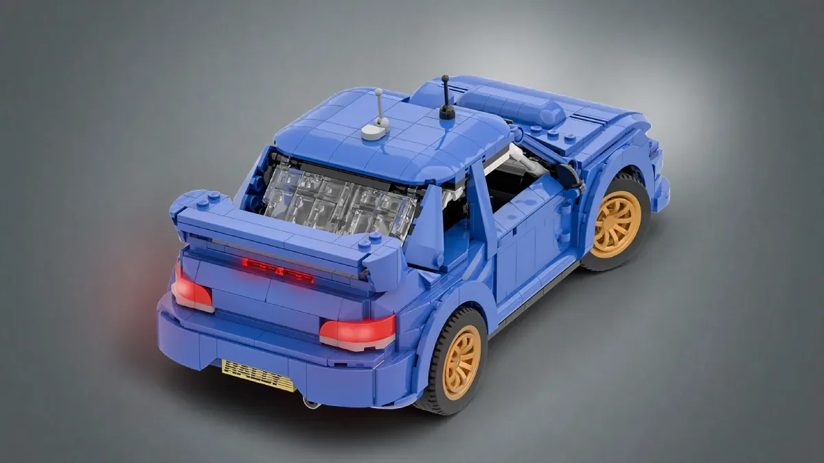 LEGO Subaru Impreza WRC widziane z tyłu