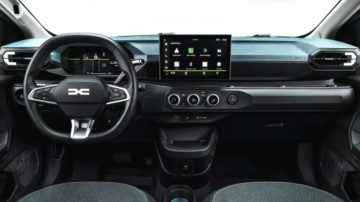 Wnętrze Dacia Spring 2027