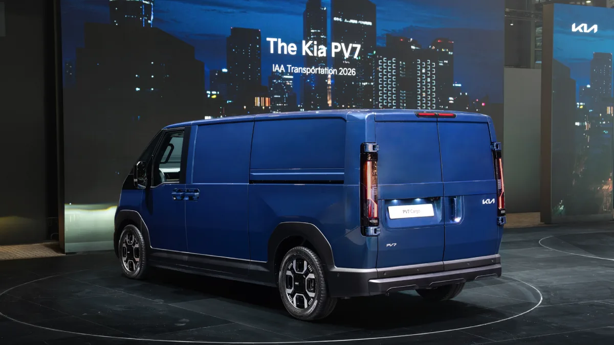 Kia PV7 Cargo podczas światowej premiery w 2026 roku