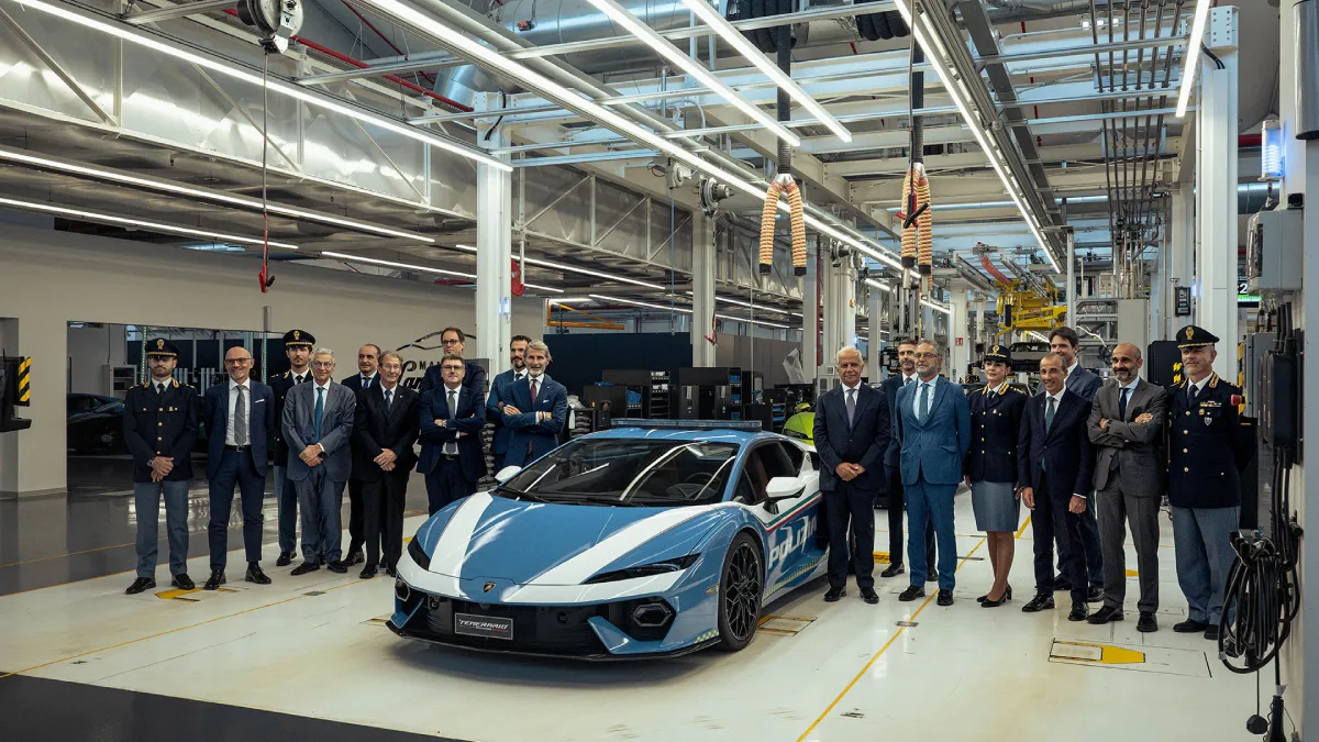 Lamborghini Temerario Polizia podczas oficjalnej prezentacji