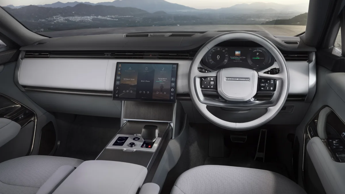 Wnętrze Range Rover Electric 2026