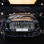 Audi Q9 podczas odsłonięcia na premierowym pokazie w Warszawie