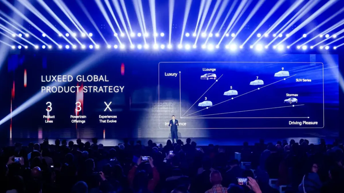 Prezentacja globalnej strategii Luxeed z sześcioma modelami, trzema liniami produktowymi i planem rozwoju nowych SUV-ów